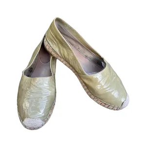 BRUNELLO CUCINELLI Green Patent Leather Espadrilles 36.5 thumbnail 1
