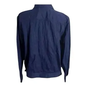Alfred Dunner Blue Denim Jacket Floral Embroidered Size 16 Petite Button Front thumbnail 6