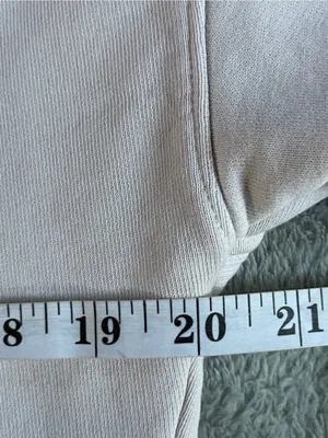 MATE the Label Organic Fleece Shrunken Crew Neck Sweatshirt Bone M streetwear thumbnail 9
