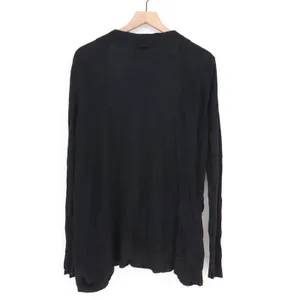 A New Day Cardigan Womens XL Open Front Black Ribbed Knit Excellent thumbnail 4