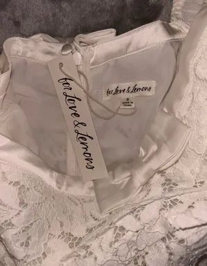 For Love & Lemons Colette Bridal Gown with Detachable Train Size S NWT thumbnail 13