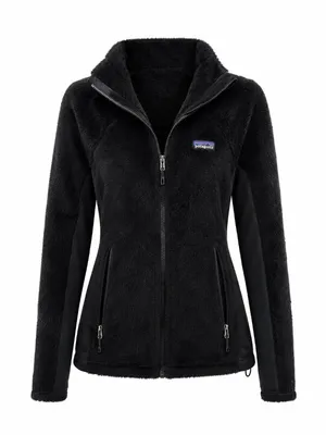 Patagonia R2 Polartec High Loft Hooded Fleece Jacket Black Women’s M thumbnail 2