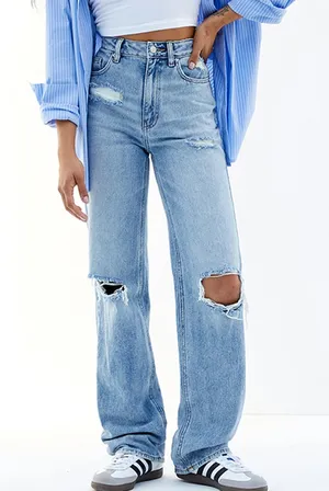 Pacsun Light Indigo 90’s Boyfriend Jeans thumbnail 1