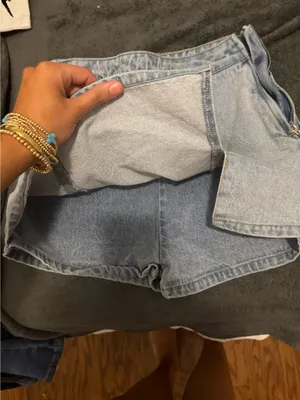 English Factory mini jean skort thumbnail 3