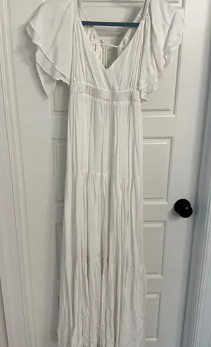Lizard Thicket White/Cream Maxi Dress thumbnail 1