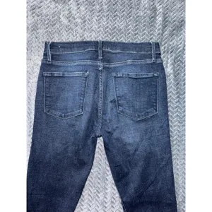 FRAME Le Skinny de Jeanne‎ Jeans Dark Wash Raw Hem Denim Size 28 thumbnail 7