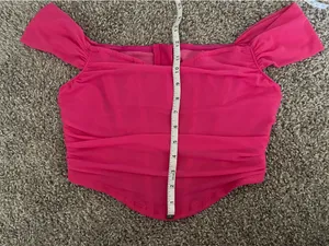 Hot Pink Corset Top thumbnail 4