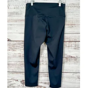Double Zero Women's Activewear Stretch Yoga Leggings Black Large thumbnail 5