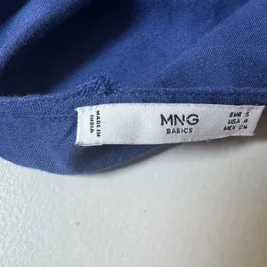 Mango MNG Basics Blue Linen Blend Button Front Romper‎ Tie Waist Women Size 4 S thumbnail 9