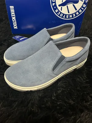 BIRKENSTOCK Oswego blue suede slip on shoes sneakers women’s eur 39 new thumbnail 7