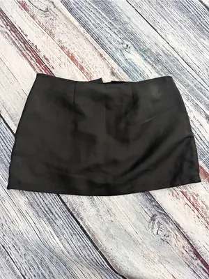 Urban Outfitters Black Shimmer Satin Bow Micro Mini Skirt thumbnail 3