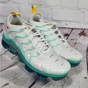 EUC Nike Women's Size 8.5 White Mint Air Vapormax Plus Running Shoes thumbnail 2
