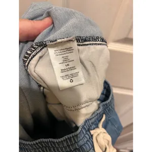 Free Assembly Womens Light Wash Denim Jogger Pants Size L Elastic Waist Stretch thumbnail 6