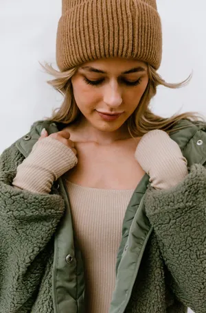 Lightweight cropped fleece jacket thumbnail 5