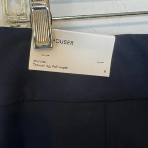 NWT Ann Taylor Factory 8 Navy Blue Dress Pants Flat Front Trousers Stretch Work thumbnail 7