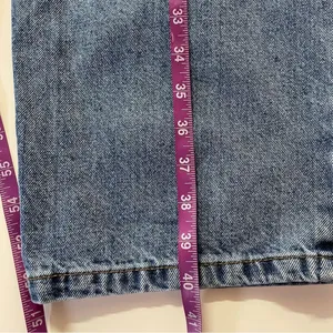Cotton On Medium Wash Blue Ripped Knee Loose Straight Jean Size 4 EUC thumbnail 8