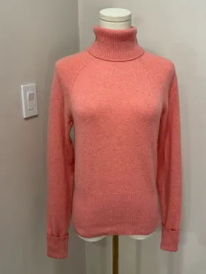 Halogen Pink 100% Cashmere Crewneck Sweater Medium thumbnail 3