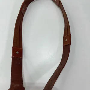 Vtg Fossil Belt Leather Concho Women Small Brown Silver Decorative Western Boho thumbnail 5