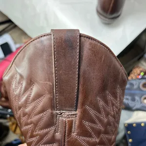 Womens sz 8M Matisse Chocolate Leather Point Toe Cowboy Western Pull Up Boots thumbnail 10