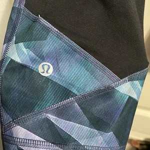 Lululemon Pace Rival Crop Pretty Prism Multi Leggings Athleisure‎ Gym Running thumbnail 6