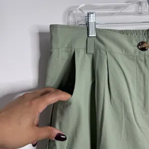 NWT Halara Mid Rise Zipper Pocket Casual Cotton Joggers Laurel Green XL‎ Comfy thumbnail 7