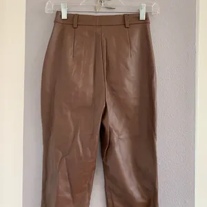 Meshki Tyra Straight Leg Faux Leather Pants Chocolate thumbnail 10