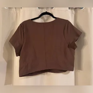 Aerie Brown Offline Crop Top thumbnail 2