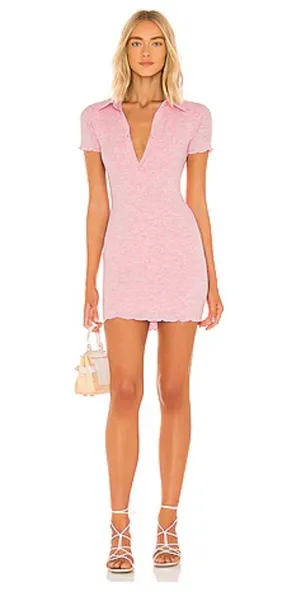 Lovers and Friends Sally Mini Dress in Heathered Pink REVOLVE thumbnail 1