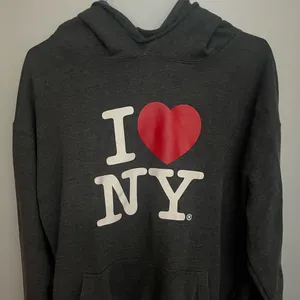 🌺 I ❤️NY Grey‎ hoodie size XL thumbnail 1