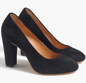 J.Crew Olive Suede Black Sz 7 Pumps thumbnail 1