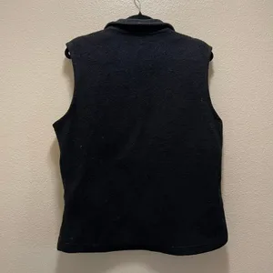 Victoria's Secret Columbia Sleeveless Black Benton Springs Fleece Full Zip Vest Layers Size Large thumbnail 7