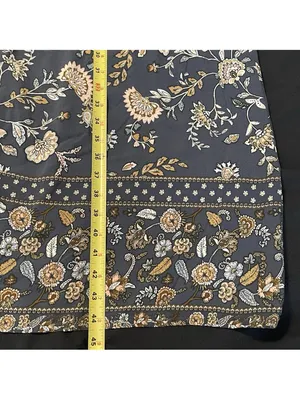 Bohme Maxi Dress Blue Paisley Cottagecore Spaghetti Strap Medium thumbnail 6