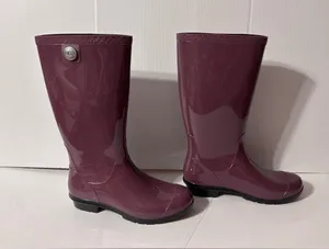 UGG Women's Plum Gloss Rain Boots size 7 thumbnail 1