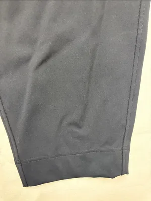 Lululemon womens large tapered leg mid rise 7/8 pant black athletic crop casual thumbnail 6