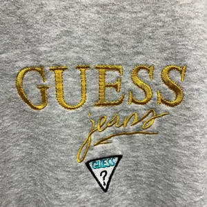 Vintage 90s Gray Guess Embroidered Logo Crewneck Sweatshirt Adult Medium M 80s thumbnail 2