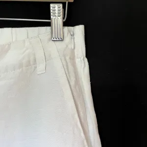 J.Jill white wide leg linen rayon pants women's‎ size medium summer style light thumbnail 5