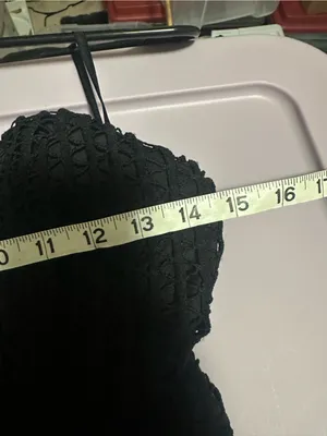NWT hello Molly chase that feeling dress mini black size Medium boho crochet thumbnail 8