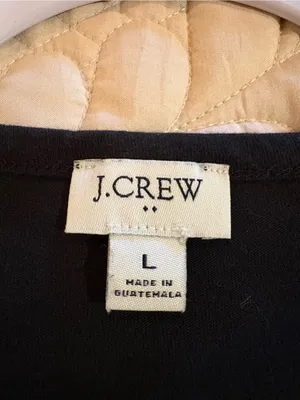 J.Crew Short-Sleeve T-Shirt Dress black women’s L thumbnail 3