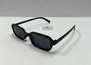 90s small black square sunglasses thumbnail 2