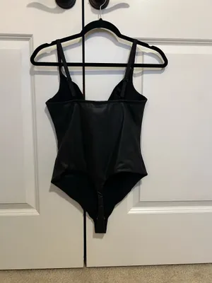 Amazon Bodysuit Leather Black thumbnail 2