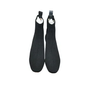 Everlane The Glove Boot Black Knit Sock Ankle Boots Block Heel Women’s 7.5 thumbnail 2