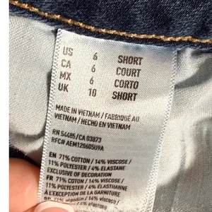 American Eagle Outfitters Highest Rise Jegging Jeans 6 Short Light Wash Stretch thumbnail 6