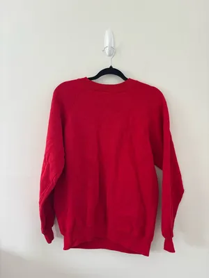 Vintage Western Cowgirl Red Crewneck‎ Large thumbnail 3
