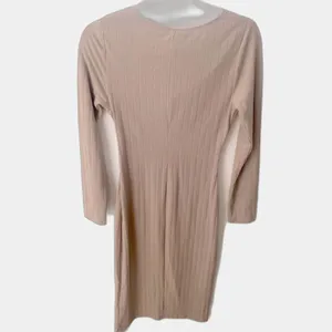 ASTR the Label Ribbed Bodycon Midi Dress M Twist Front Long Sleeve Minimalist thumbnail 6