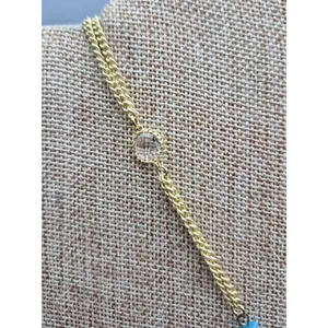 Gold Tone Multi Chain Long Pendant Necklace Tassel Accent Rhinestones 32" thumbnail 10