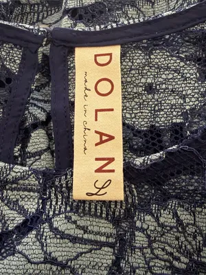 Anthropologie Dolan Left Coast Collection Sheer Floral Lace Peplum Blouse‎ Large thumbnail 4