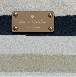 Kate Spade Striped Bondi Road Large Harmony Tote Bag Nautical Coastal Resort thumbnail 2