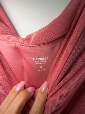 Express Dress Ruched Off the Shoulder  thumbnail 3