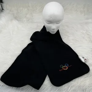 Disney Scarf Mickey Mouse Unisex 62" Black Muffler Neck Embroidered Vintage thumbnail 1