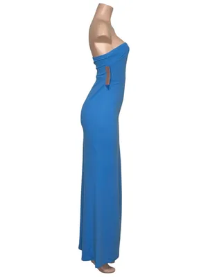 BHLDN Adalynn Strapless Gown, Cerulean Blue, XS thumbnail 7